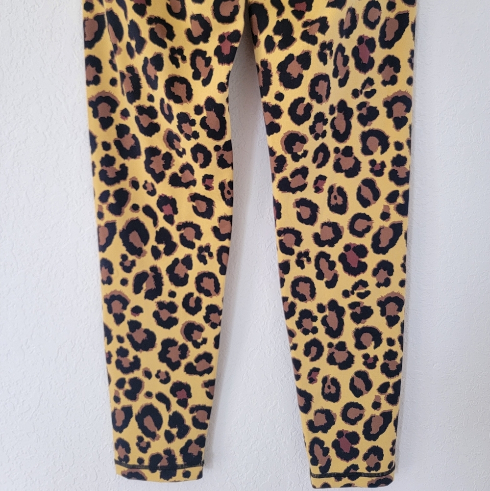 ADAM SELMAN SPORT Bonded Active Legging In Honey Leopard S. - Picture 8 of 9